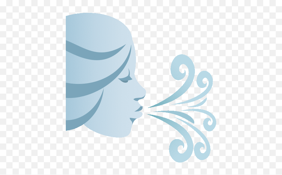 Wind Face Nature Sticker Wind Face Nature Joypixels Blowing Wind Emoji Png Wind Blowing Icon