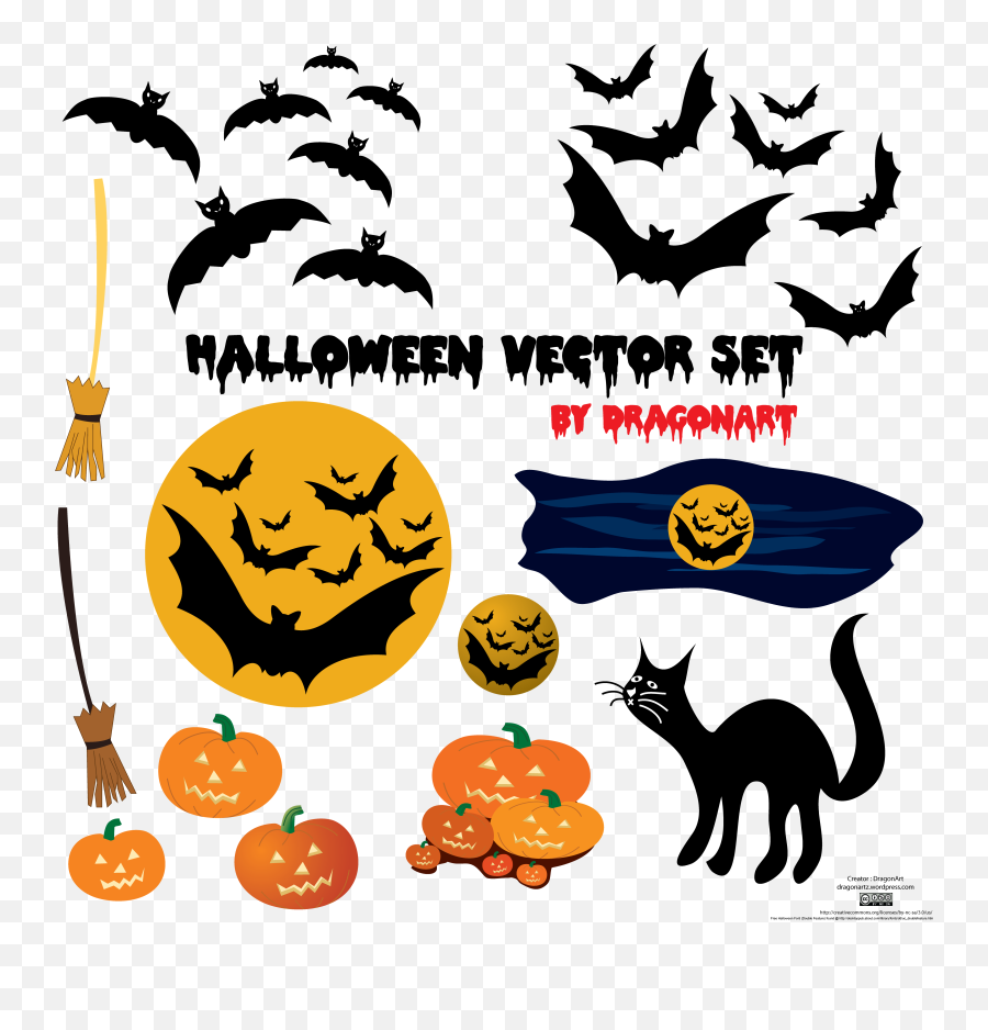 Free Halloween Vector Download Png - Free Cat Halloween Vector,Halloween Icon Pack