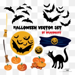 Free Halloween Vector Download Png - Cat