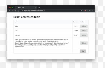 Using Content Editable Elements Javascript React - Horizontal png