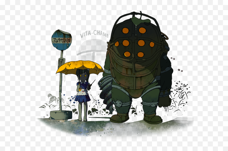 I Love How This Is Copied Off Of Something Else Comment If - Little Sister And Big Daddy Shock Png,Bioshock Png