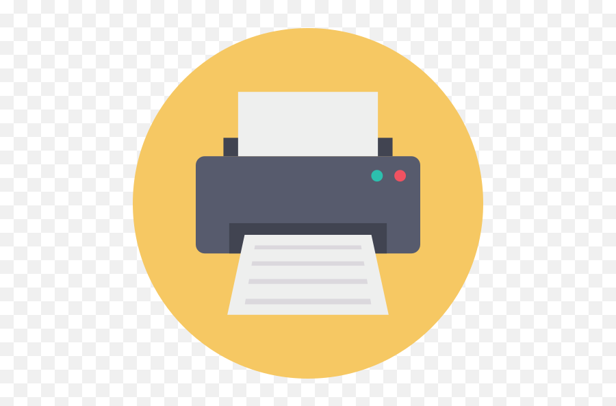 Printer - Free Technology Icons Flat Printer Icon Png,Printer Icon Png