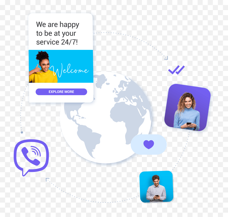 Viber For Business Create Rich Engaging Experiences - Infobip Png,Viber Icon Vector Free Download