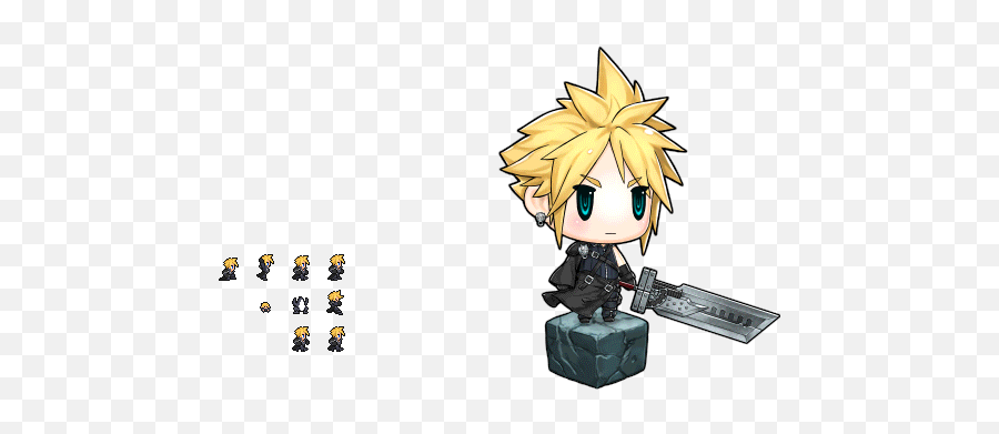 Mobile - Cloud Strife World Of Final Fantasy Png,Cloud Strife Png