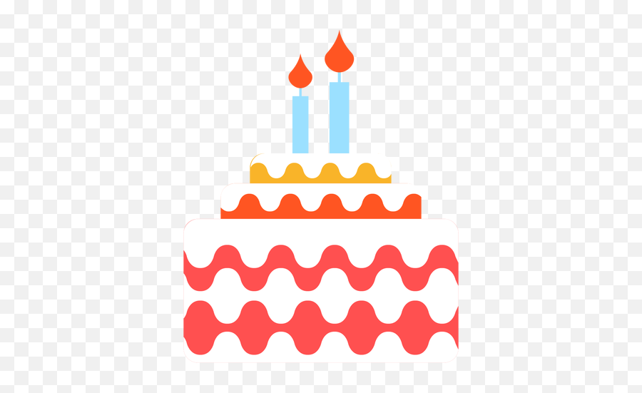 Two Candles Birthday Cake - Transparent Png U0026 Svg Vector File Velas De Aniversário Png,Birthday Cake Transparent