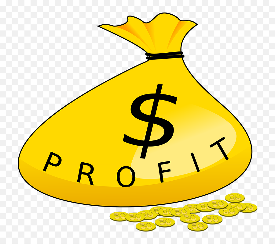 Money Bag Profit - Profit Clip Art Png,Profit Png