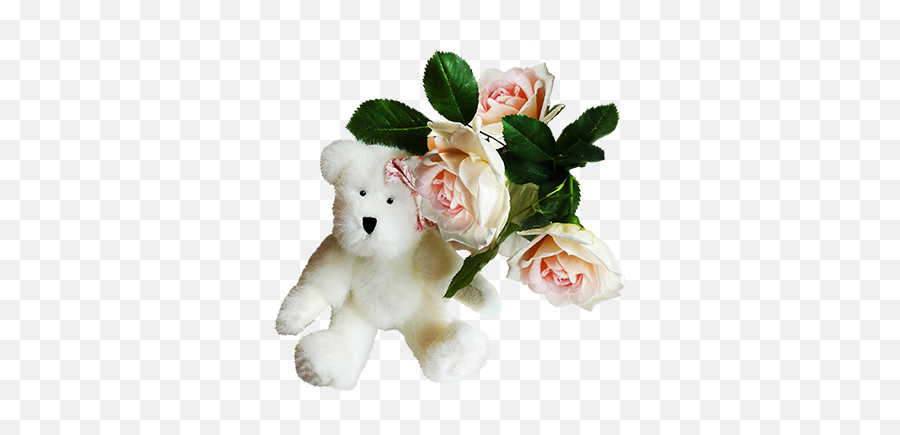 Cute Teddy Bear Clipart - Cute Teddy Bear With Transparent Background Png,Cute Flower Png
