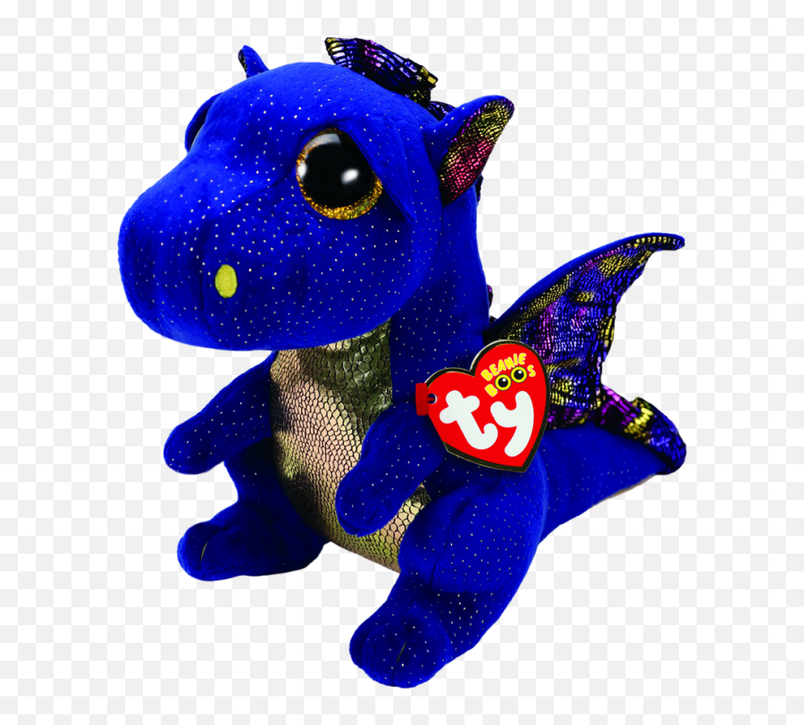 Saffire The Blue Dragon Medium - Ty Toy Blue Dragon Png,Blue Dragon Png