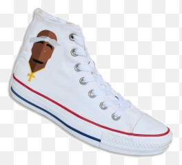 2pac Icon Converse All Stars - High Top Biggie Converse Png,2pac Png