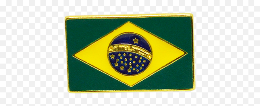 Pin Bandeira Do Brasil - Emblem Png,Bandeira Brasil Png