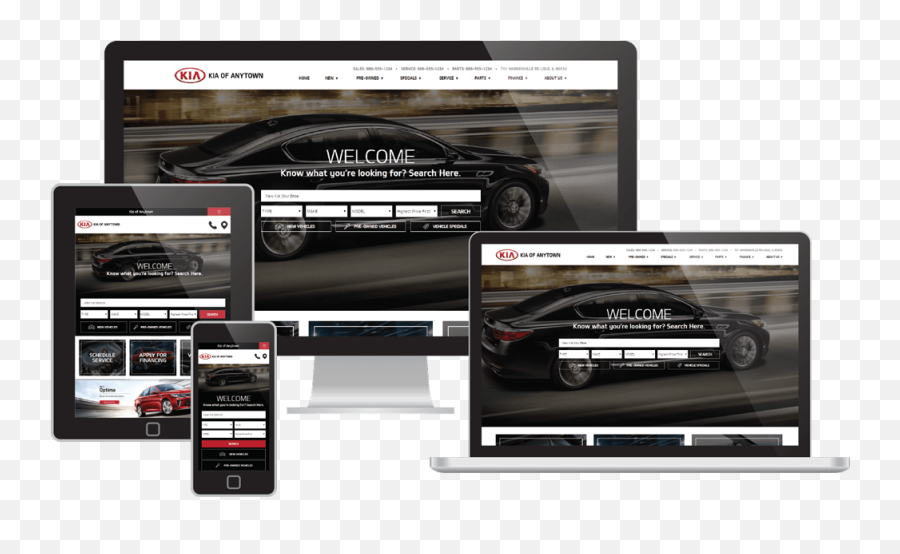 Download Responsive Websites Displayed - Citroën C5 Png,Websites Png