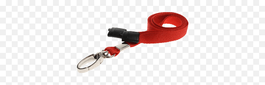 Red 10mm Lanyards With Metal Lobster Clip - Lanyard Plain Red Png,Lanyard Png