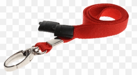 Red 10mm Lanyards With Metal Lobster Clip - Lanyard Plain Red Png,Lanyard Png