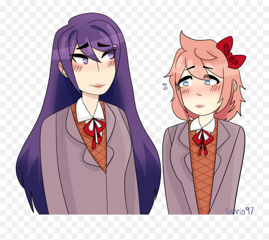 Download U201cdoki Doki Lesbian Club U201d - Sayori X Yuri Ddlc Png Yuri And Sayori Ddlc,Sayori Png