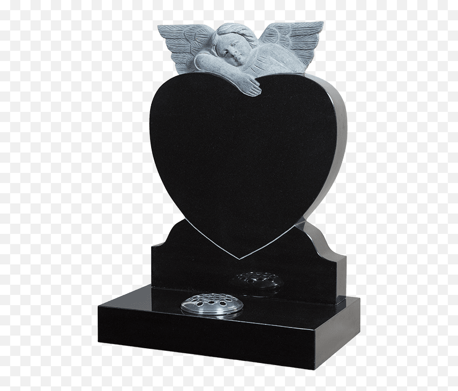 Angel - Little Angels Heart Headstone With Angel Png,Gravestone Png