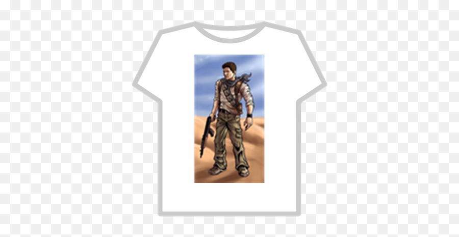 How - Todrawnathandrakeuncharted3tut Roblox Dantdm Old Roblox Png,Nathan Drake Transparent