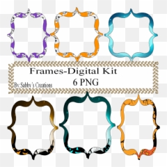 Frames Shapes 1q - Digital KitJewelry TagClipartGift TagHolidayDigital ClipartHalloweenScrapbook Art png