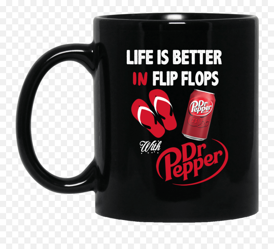 Life Is Better In Flip Flops With Dr Pepper Mug - Caffeine Deadpool Holding Mug Png,Dr Pepper Png