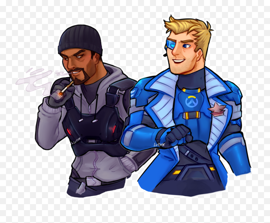 Soldier 76 And Reaper Young - Overwatch Young Soldier 76 Png,Soldier 76 Png