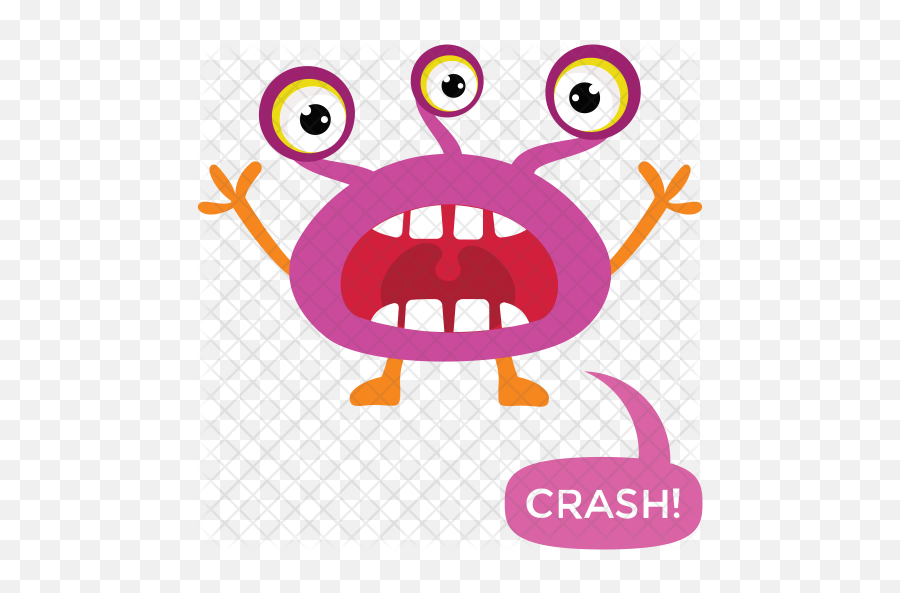 Monster With Multiple Eyes Icon Of Flat - Clip Art Png,Monster Eyes Png
