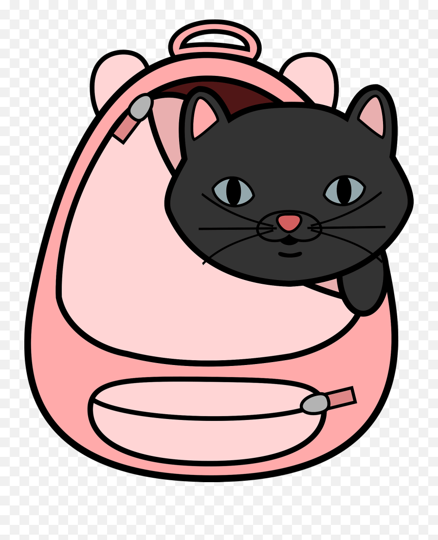 Carnivorandog Like Mammalcat Png Clipart - Royalty Free Cat In The Bag Clipart,Cat Nose Png