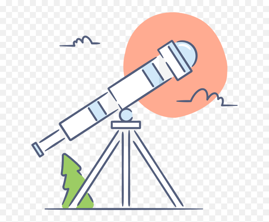 Illustration Of A Telescope - Telescope Clipart Full Size Clipart Of A Telescope Png,Telescope Png