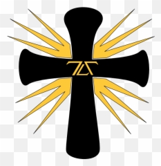 Download Gold Cross Clip Art - Cartoon Of png