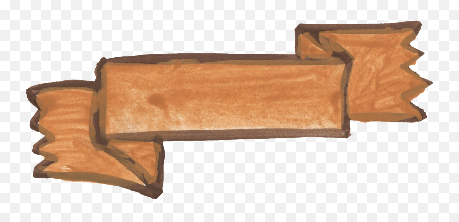 Wood Banner Png Picture - Wood Banner Png,Watercolor Banner Png
