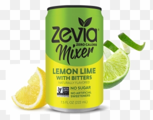 Lemon Lime With Bitters Mixers Zero Calorie Zevia - Lemonade Png,Lime Transparent