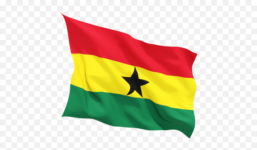 Fluttering Flag - Transparent Ghana Flag Png,Ghana Flag Png