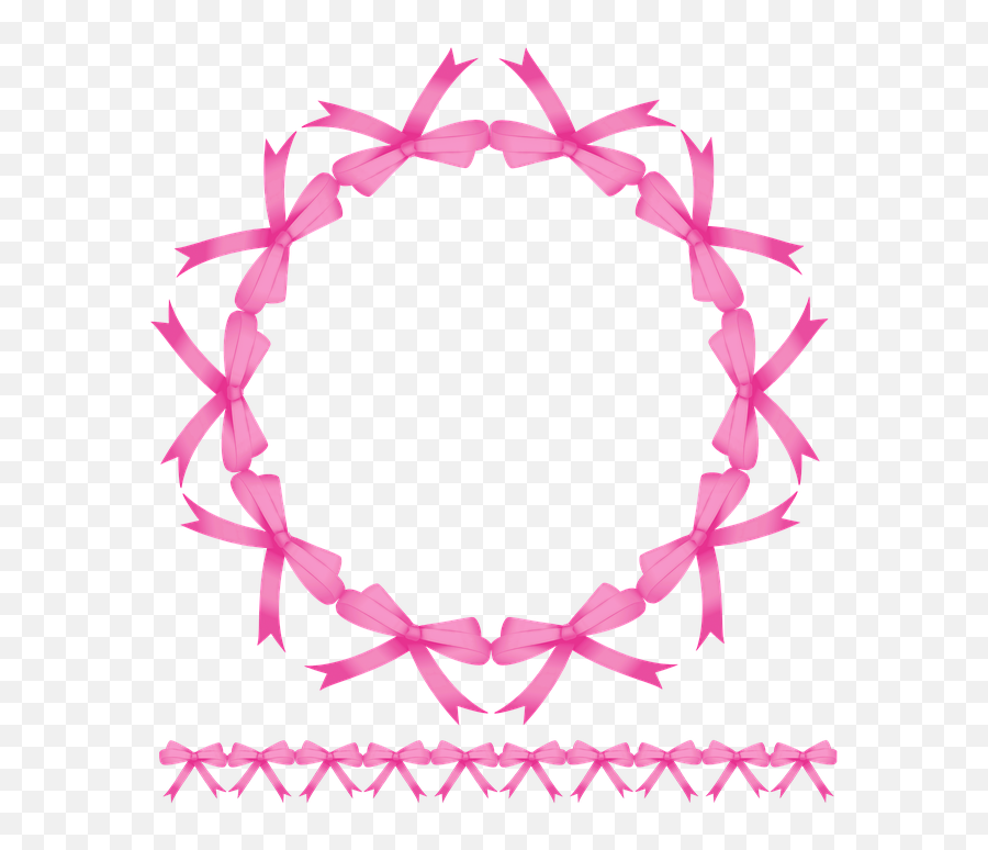 Bow Ribbon Wreath - Free Image On Pixabay Graduation Vector Png,Pink Banner Png