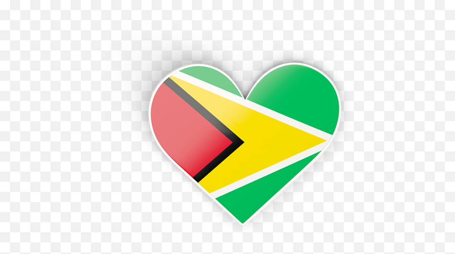 Heart Sticker - Vertical Png,Guyana Flag Png