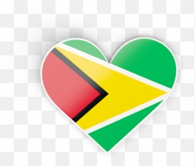Heart Sticker - Vertical Png,Guyana Flag Png