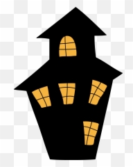 Library Of Free Clipart Download Image A House - Scary Halloween House Clipart Png,Houses Png