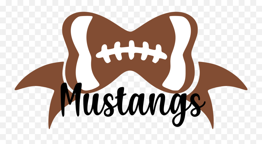 Mustangs Football Bow Svg Graphic - Illustration Png,Mustang Logo Clipart