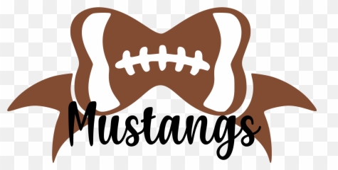 Mustangs Football Bow Svg Graphic - Illustration Png,Mustang Logo Clipart