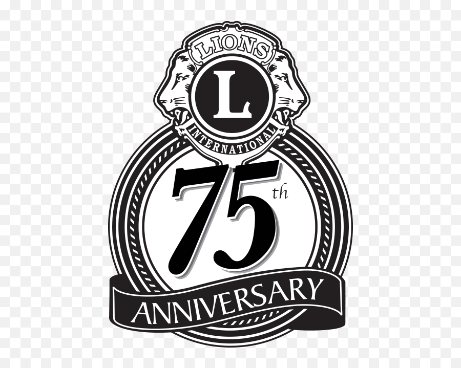 The Anniversary Logo For Weston Lions Club Is My - 2 Lions Clubs International Png,Lions Logo Png