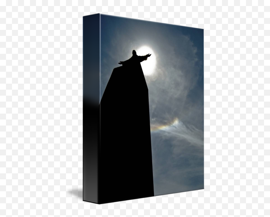 A Silhouette Of The Catholic Monument Jesus Chr By Stocktrek Images - Halo Solar Png,Jesus Silhouette Png