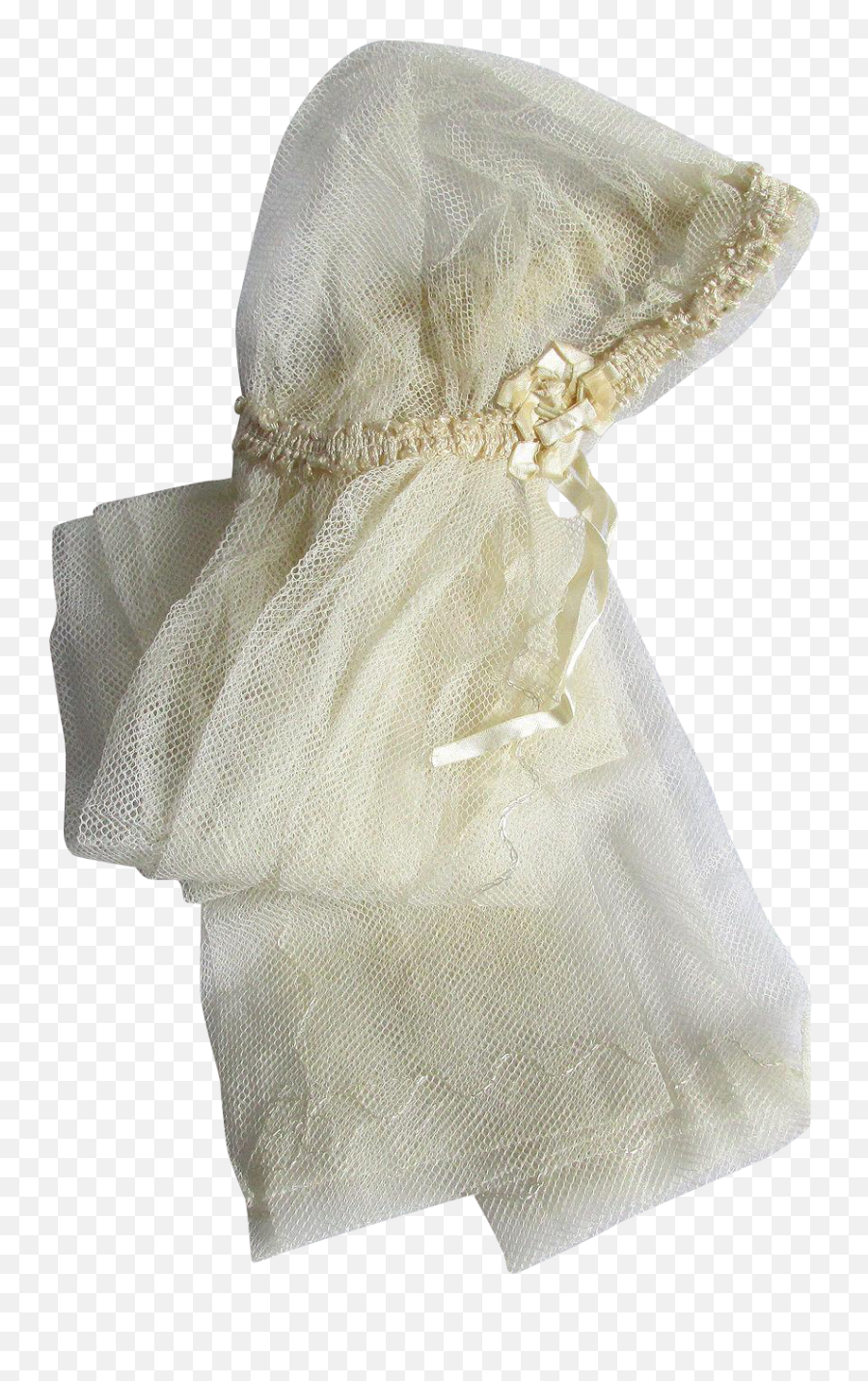 Antique C1920s Juliet Cap Wedding Veil Bridal Accessory - Solid Png,Wedding Veil Png