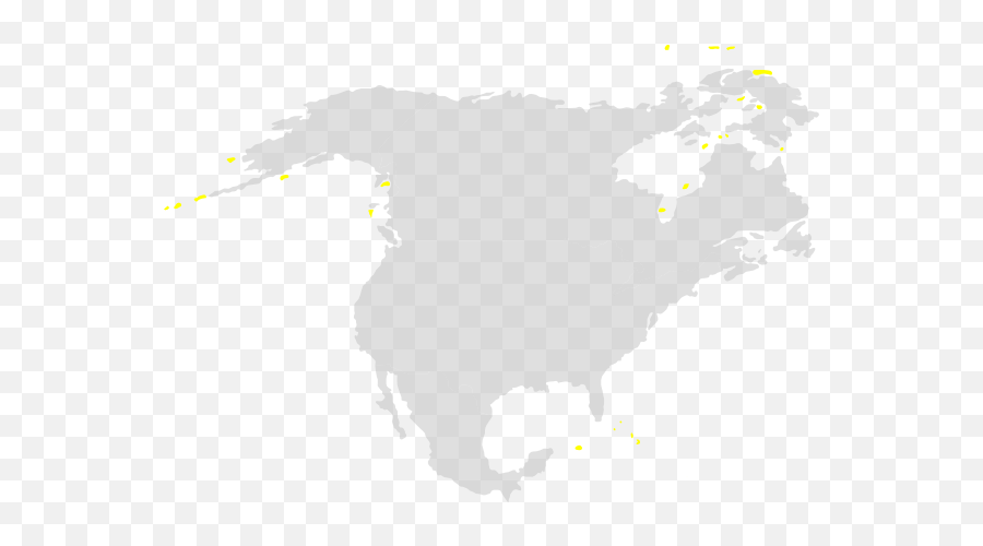 North America Sillouette Clip Art - Map Png,North America Transparent