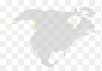 North America Sillouette Clip Art - Map png