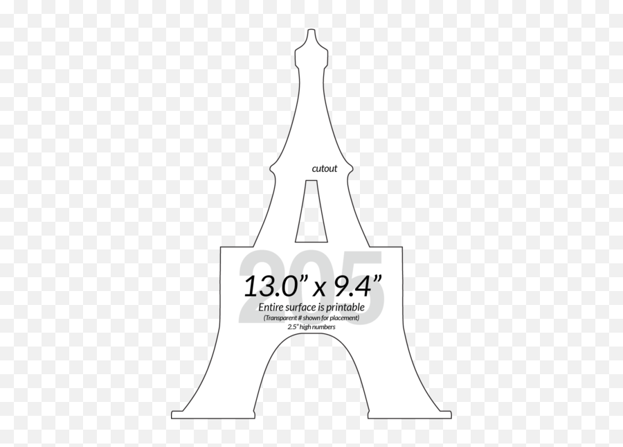 Eiffel Tower Shape - Line Art Png,Eiffel Tower Transparent