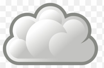 Cloud Clip Art - ClipartAndScrap Grey png
