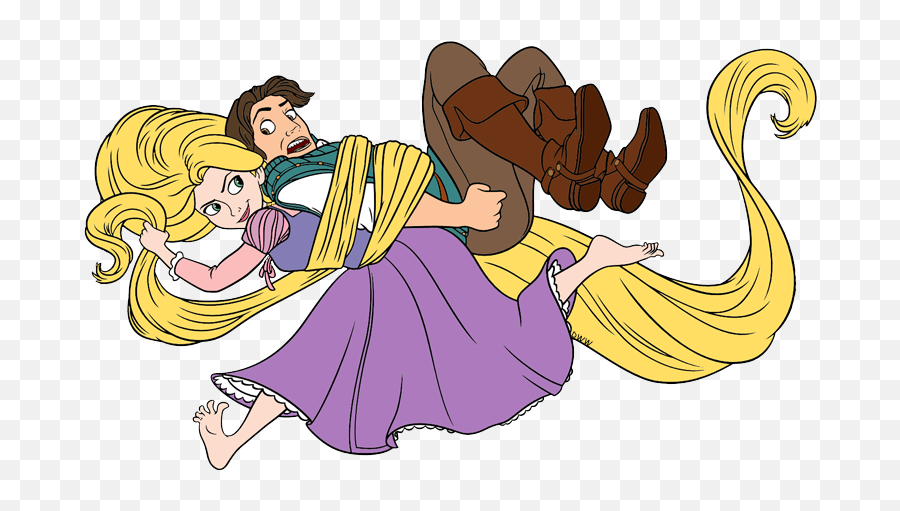 Download Crown Clipart Tangled - Clipart Disney Rapunzel And Flynn Rider Png,Tangled Icon