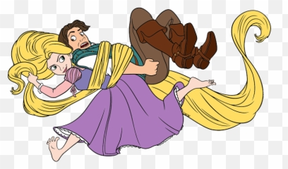 Download Crown Clipart Tangled - Disney Rapunzel And Flynn Rider png