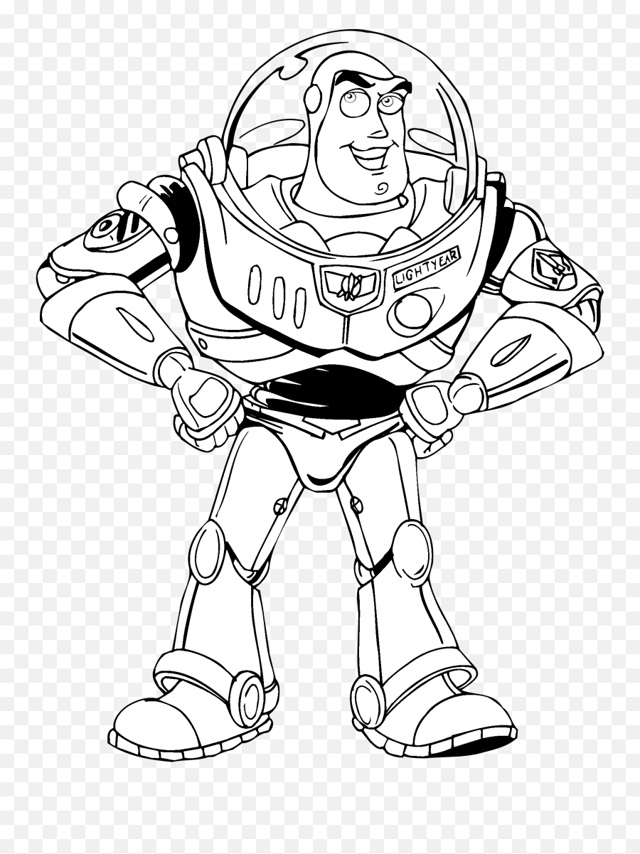 Buzz lightyear icon astronaut sketch cartoon character vectors stock in  format for free download 162 bytes