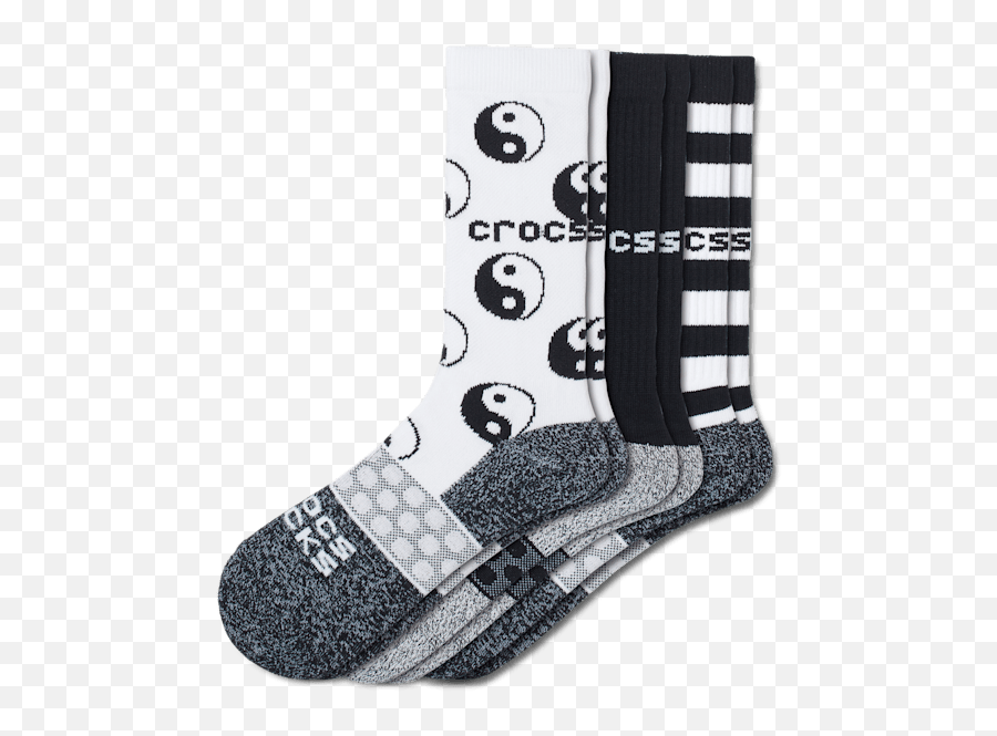 Crocs Socks Adult Crew Easy Icon 3 - Pack Top Png,Ez Icon