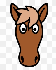 Big Image - Cartoon Horse Head Clip Art png