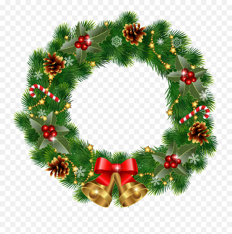 Free Christmas Reef Transparent - Christmas Wreath Png Hd,Christmas Reef Png