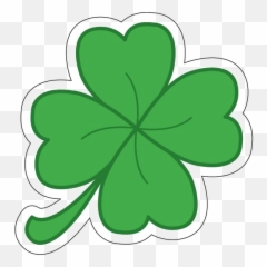 Clover Transparent Background Png Arts - Four Leaf Sticker